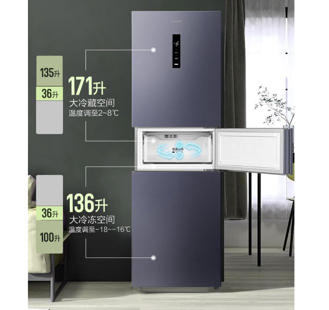 产冰箱运转音屡创新低双11三款静音冰箱推荐凯发K8旗舰厅35dB 34dB 33国(图5)