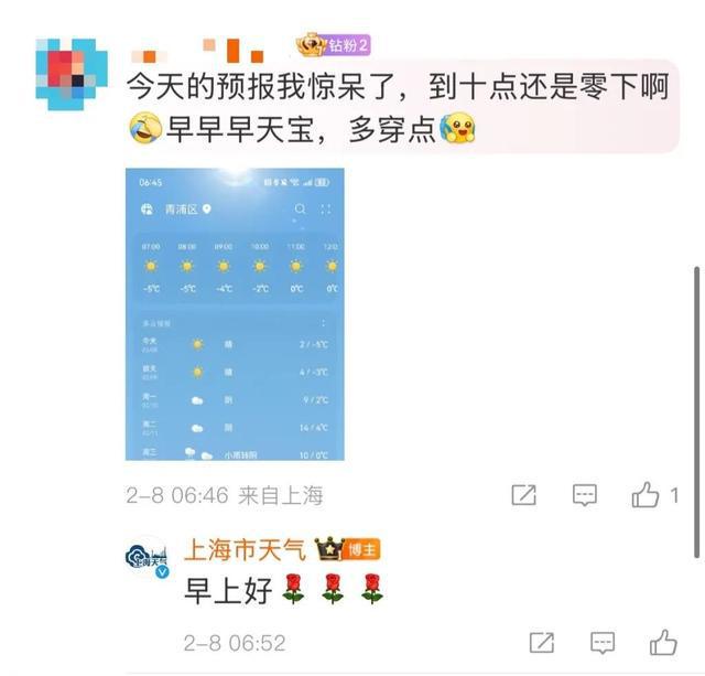 冻得发紫”网友：冰箱比天气暖和凯发k8国际厅登录上海今晨“